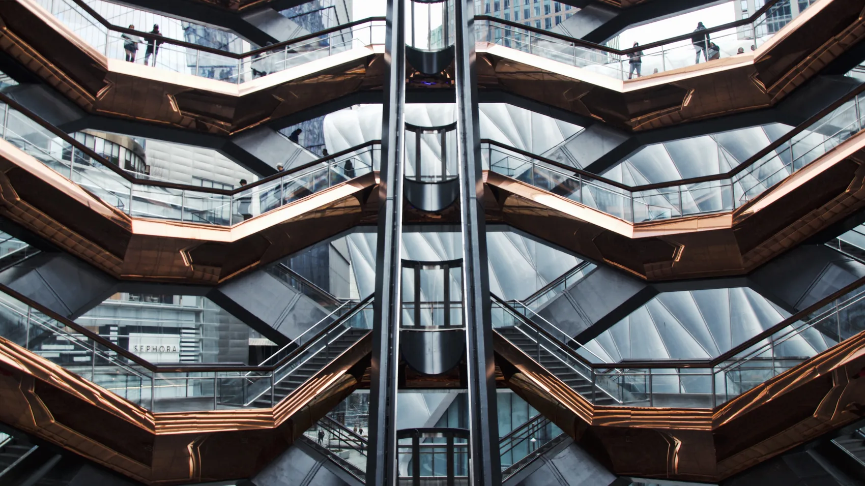 The Vessel stair structure in New York.