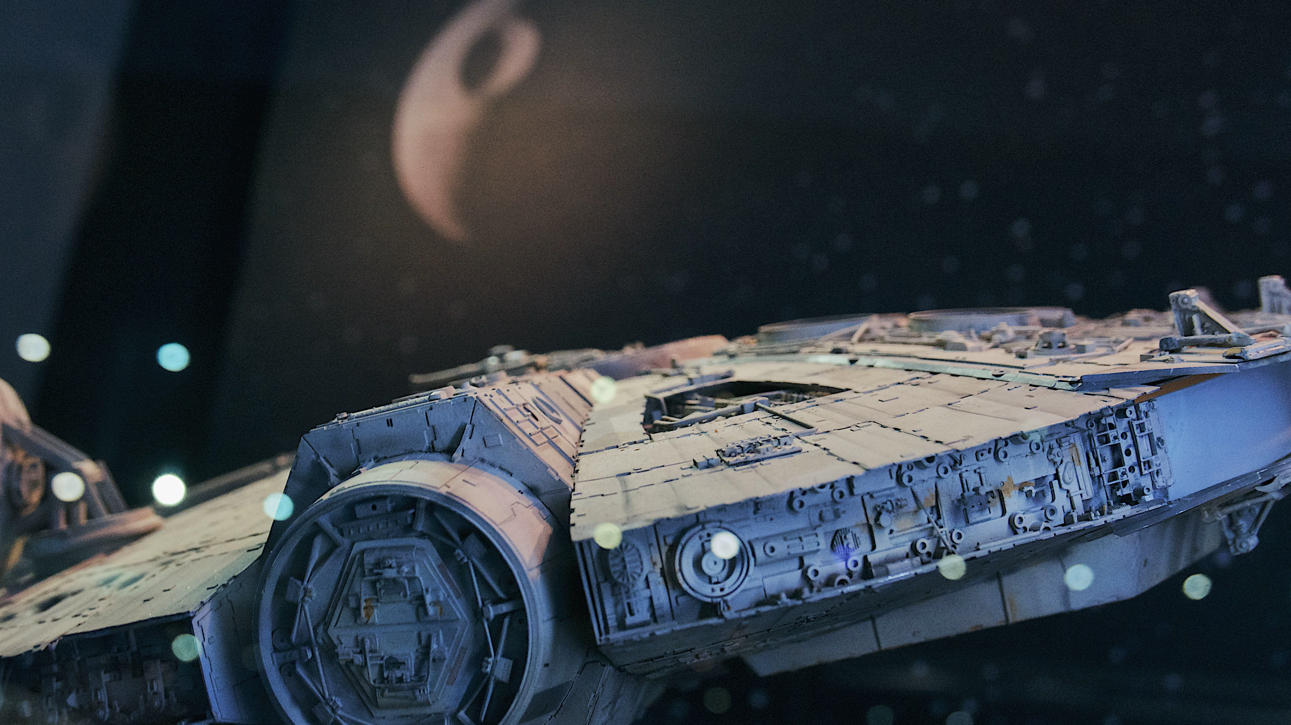 A Millennium Falcon model at a Singapore exhibition.